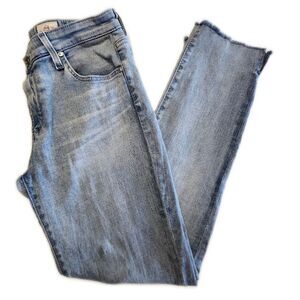 Adriano Goldschmied Light Blue Wash Mid Rise Skinny Jeans, 27R